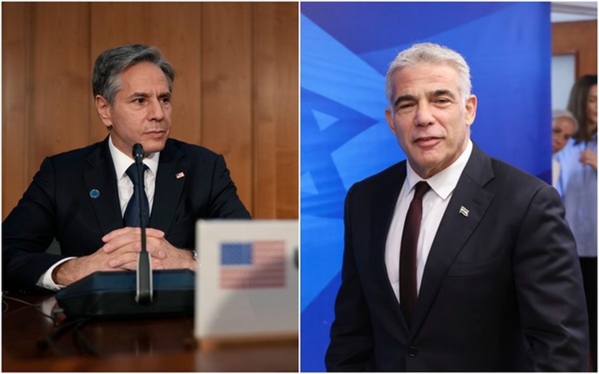 بلینکن و لاپید درباره برنامه هسته‌ای ایران گفت‌وگو کردند