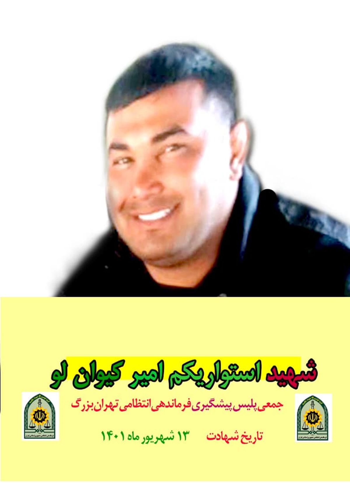 شهادت استوار یکم کیوانلو در عملیات دستگیری سارقان منزل