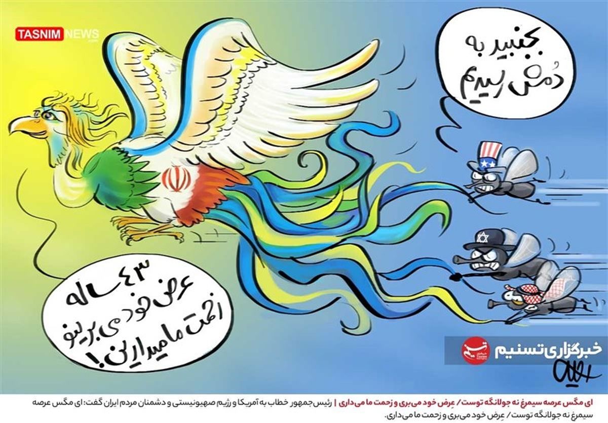 کاریکاتور تسنیم در مورد حرف رئیسی