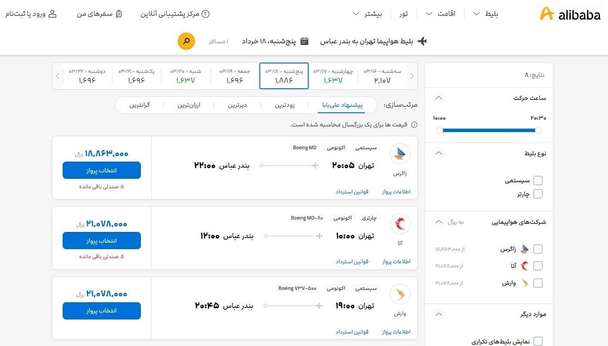 فروش غیرقانونی چارتری بلیت هواپیما در روز روشن؛ ممنوعیت جواب نداد