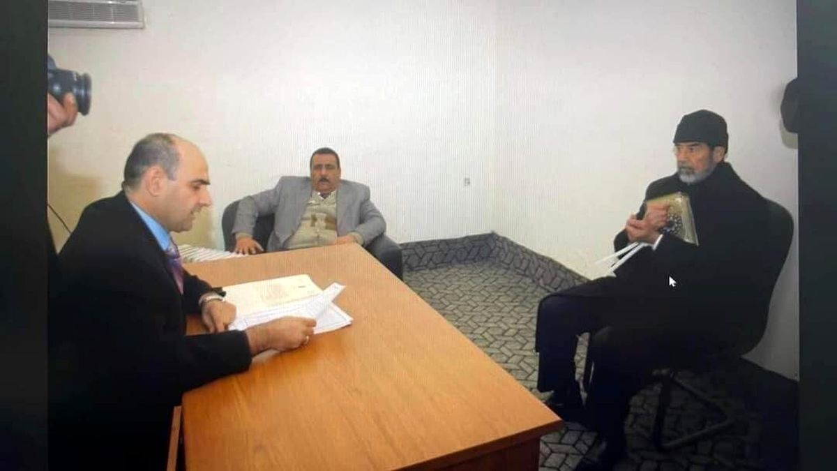 عکس دیده نشده از صدام حسین قبل از اعدام