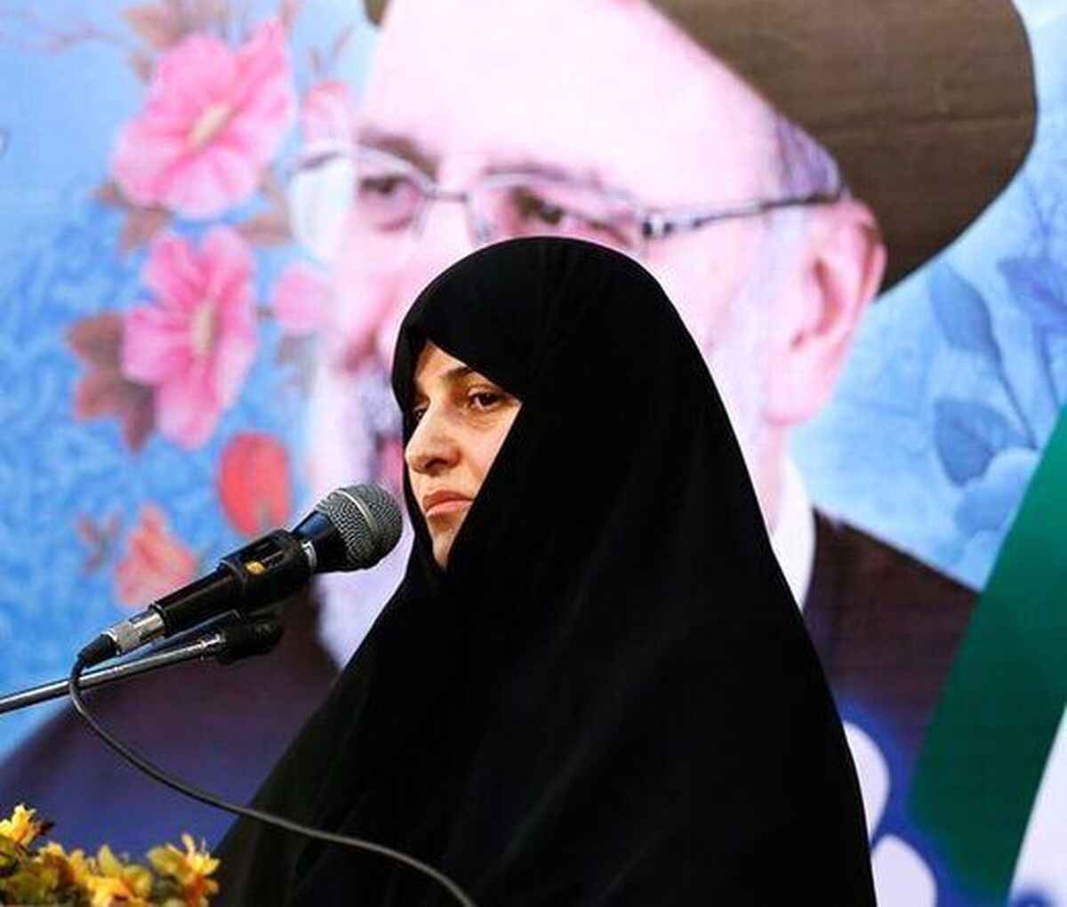 عکس جدید از جمیله علم‌الهدی بعد از شهادت همسرش، ابراهیم رئیسی