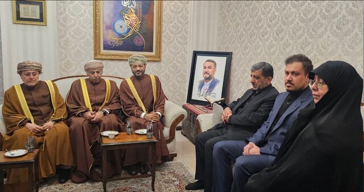 اظهارات همسر شهید امیرعبداللهیان در دیدار با وزیر خارجه عمان
