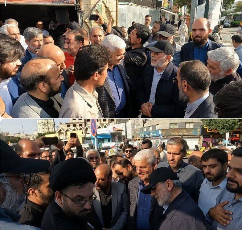 عکس؛ پوشش متفاوت سردار قاآنی در موکب مهاجران افغان