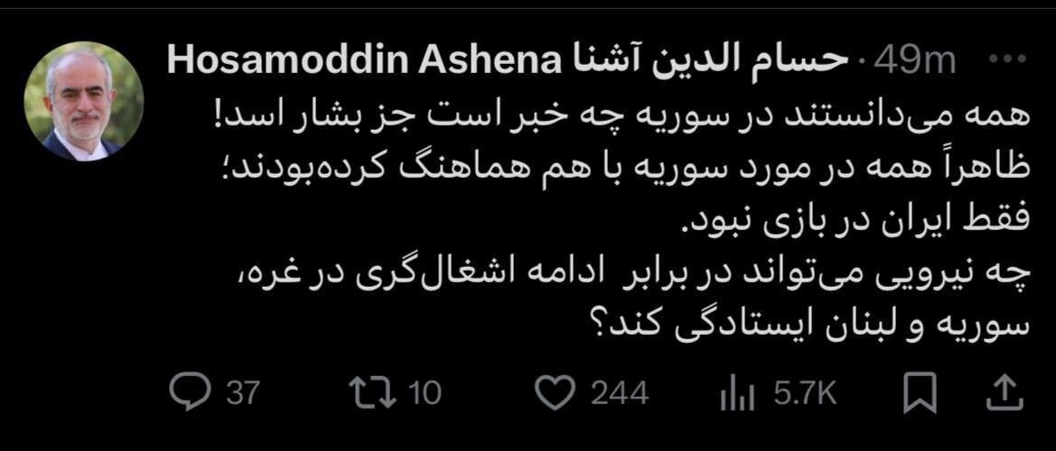 همه می‌دانستند در سوریه چه خبر است، جز بشار اسد