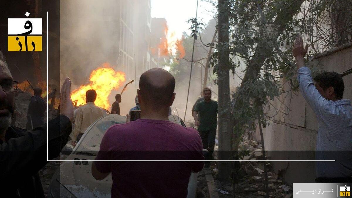 رد خون؛ تصاویری از حمله اسرائیل به مردم تهران