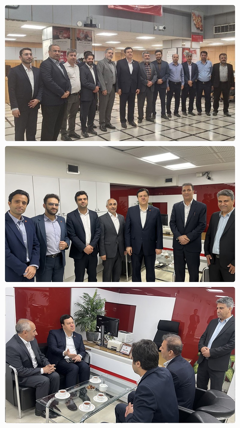 بازدید مدیرعامل بانك ملت از شعب و واحدهای ستادی خدمات‌رسان در تهران