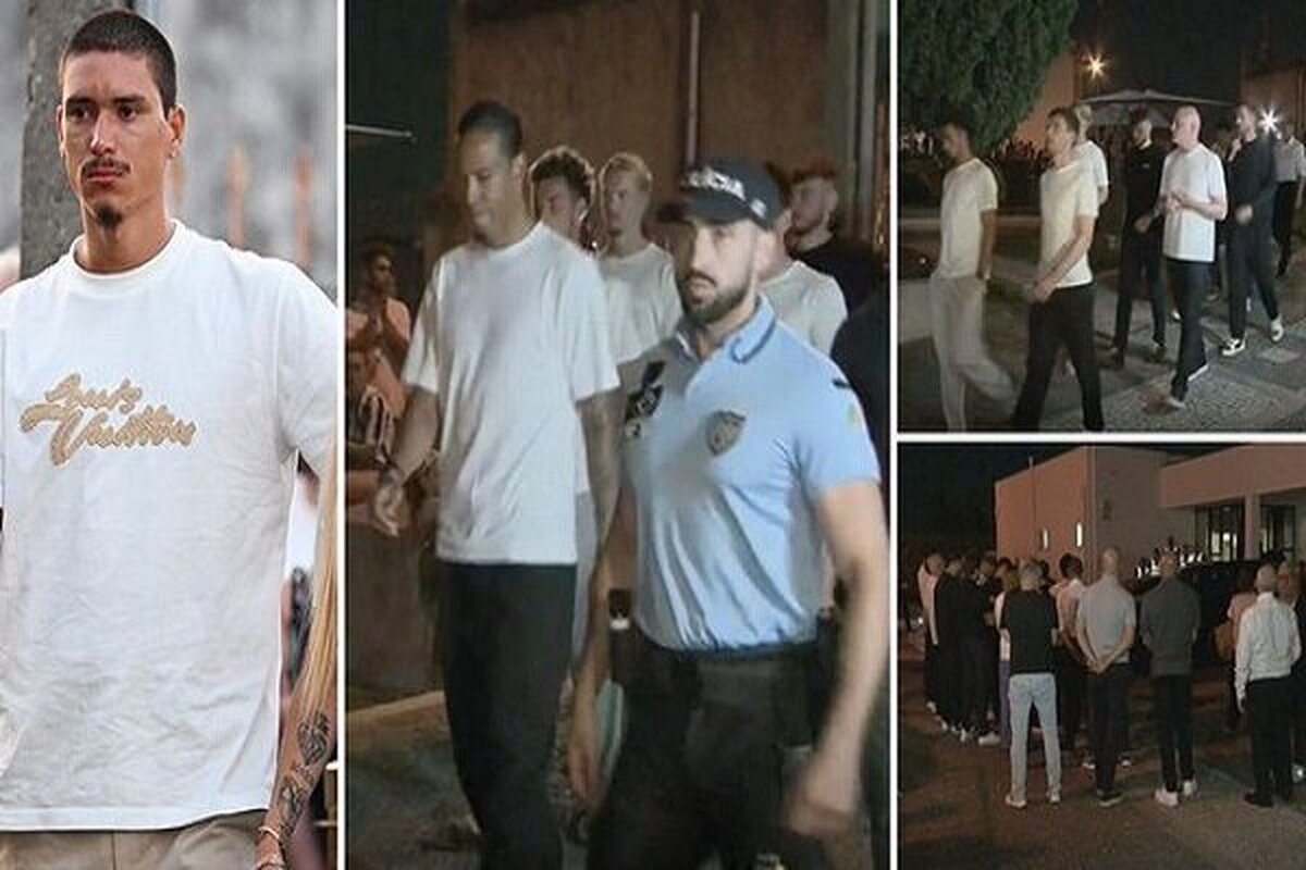حضور بازیکنان لیورپول در مراسم وداع با پیکر «دیگو ژوتا»