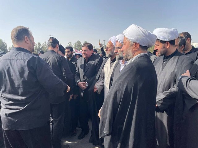 مراسم خاکسپاری سردار حاجی‌زاده و باقری برگزار شد+ تصاویری از این مراسم