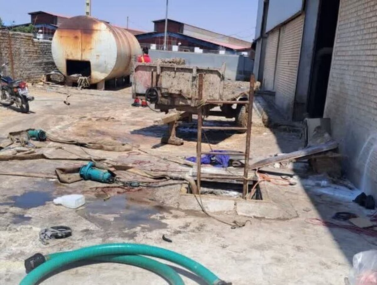 سقوط مرگبار ۷ کارگر به داخل چاه فاضلاب