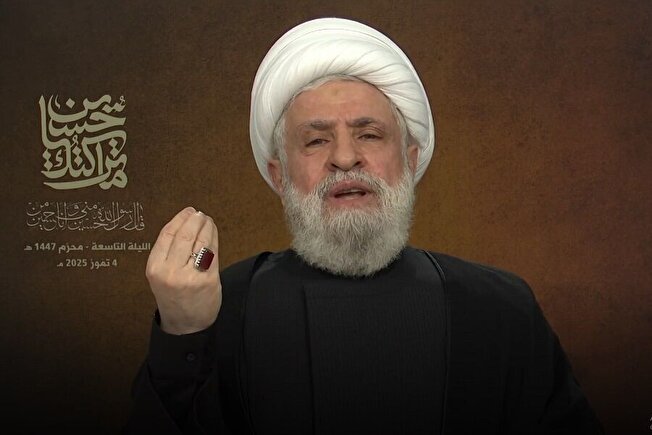 شیخ نعیم قاسم: در برابر پروژه آمریکایی-اسرائیلی، نبردی عاشورایی به راه خواهیم انداخت