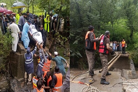 مرگ ۱۶۰ نفر بر اثر سیل و بارندگی در پاکستان