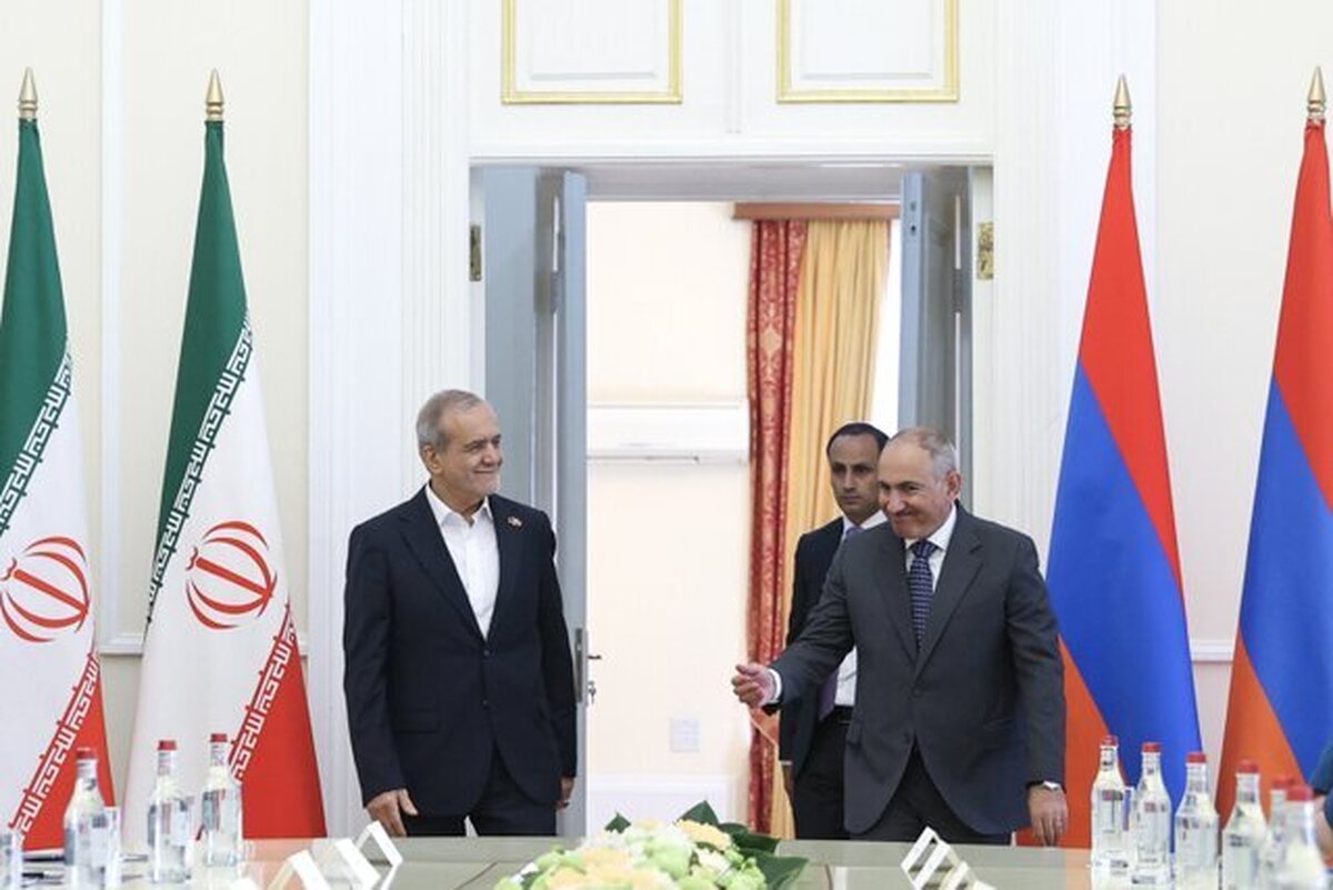 پزشکیان: ایران خواهان تثبیت صلح در منطقه قفقاز است | پاشینیان: بدون تردید ملاحظات ایران در احداث کریدور جدید رعایت می‌شود