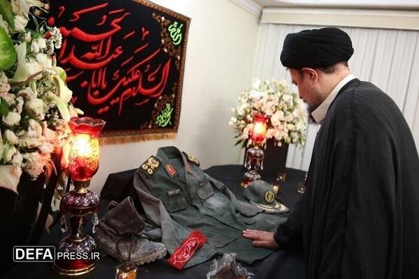 دیدار سید حسن خمینی با خانواده شهید سردار سلامی +عکس