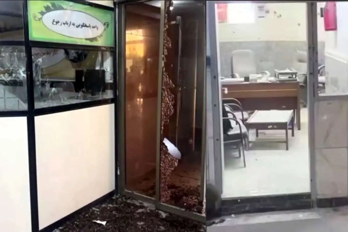 ویدیو؛ داخل ساختمان دادگستری زاهدان بعد از حمله تروریستی امروز صبح