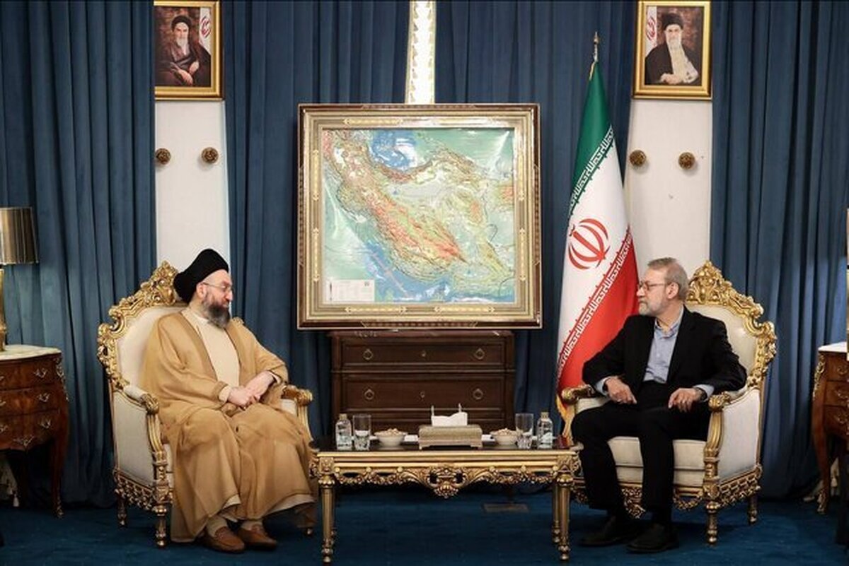 رایزنی عمار حکیم و علی لاریجانی در تهران