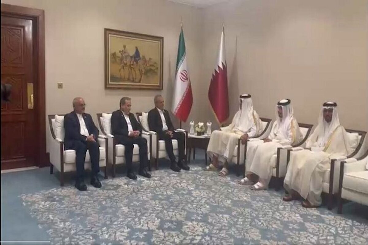 پزشکیان در دوحه با امیر قطر دیدار کرد