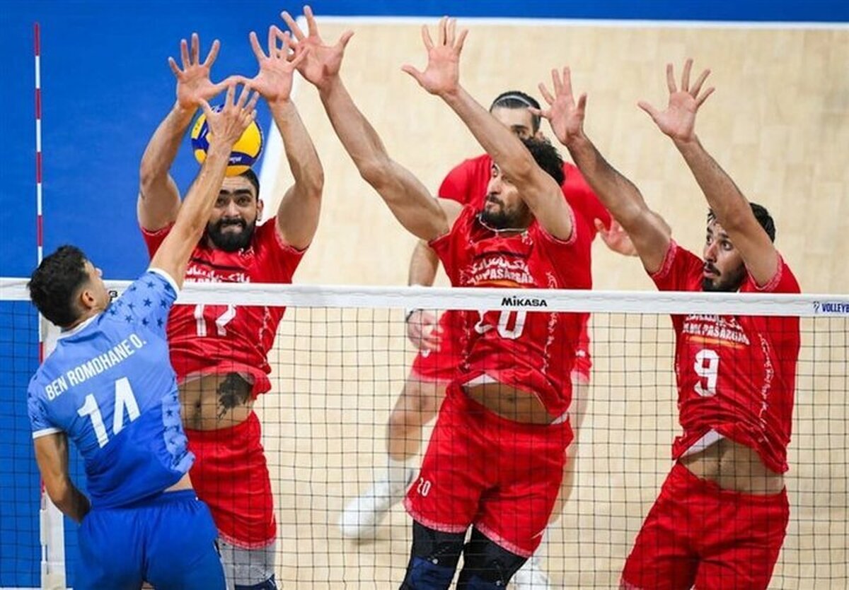 والیبال ایران مقابل تونس به پیروزی رسید