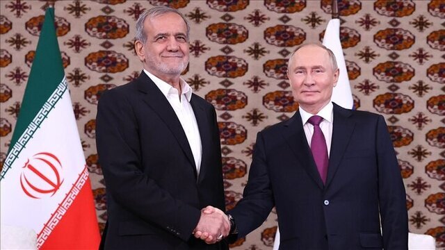 گفت‌وگوی پزشکیان و پوتین درباره برنامه هسته‌ای ایران