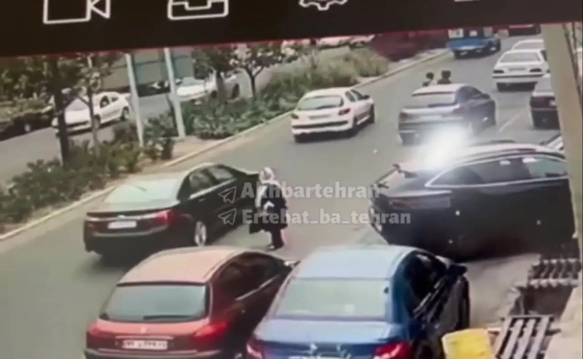 ویدیو؛ سرقت گردنبند از یک خانوم در سعادت‌آباد تهران
