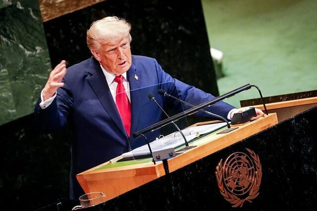 ترامپ در مجمع عمومی سازمان ملل: ایران پیشنهاد سخاوتمندانه من را رد کرد | هیچ کشور دیگری در جهان جز آمریکا قادر نبود تأسیسات هسته‌ای ایران را نابود کند