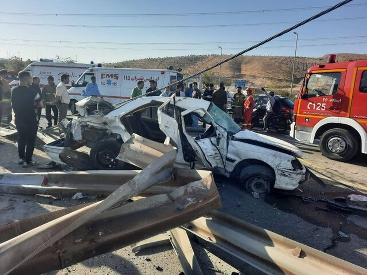 تصادف مرگبار در محور «بوئین‌زهرا-اشتهارد»