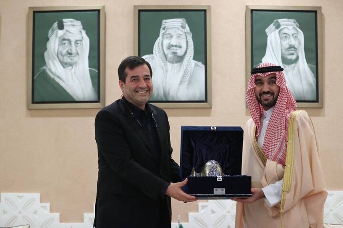 دیدار و گفت‌وگوی وزیر ورزش با همتای سعودی خود در ریاض