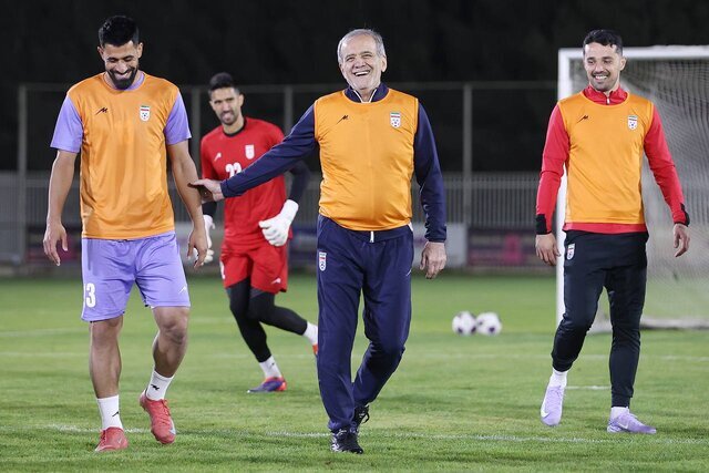 در تمرین تیم ملی فوتبال با حضور پزشکیان چه گذشت