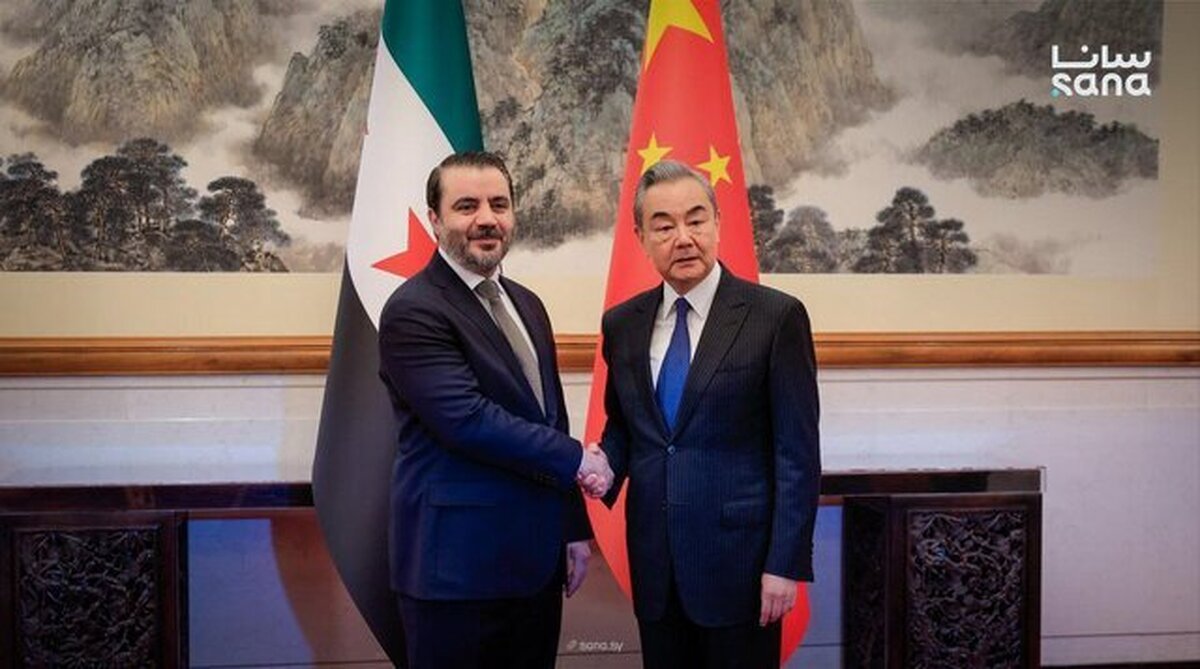 دیدار الشیبانی، وزیر خارجه دولت جولانی با همتای چینی‌اش