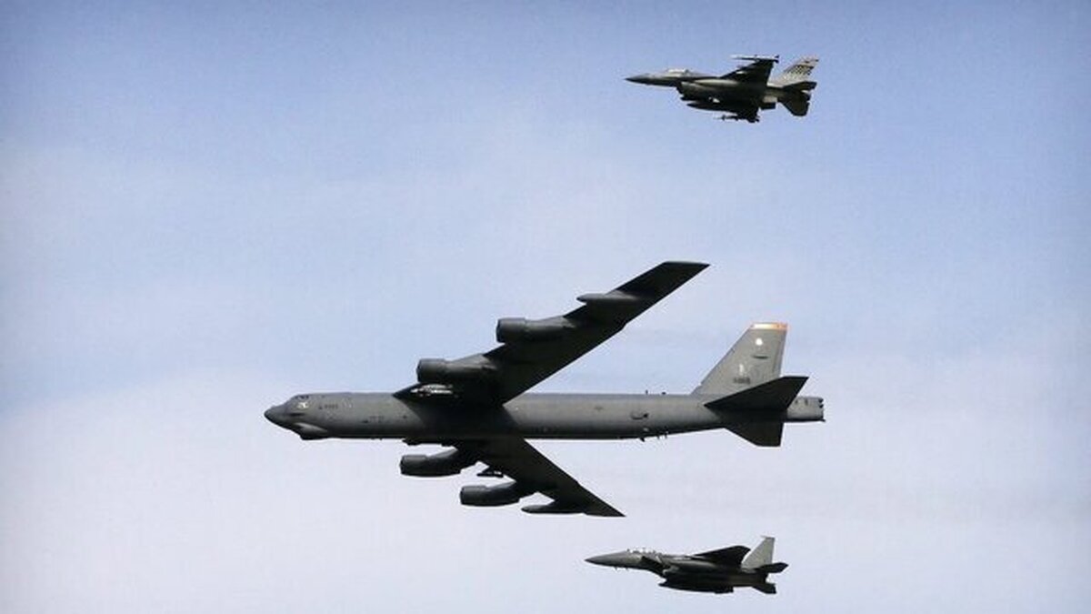 مشارکت یک فروند بمب‌افکن بی- ۵۲ در رزمایش هوایی موریتانی