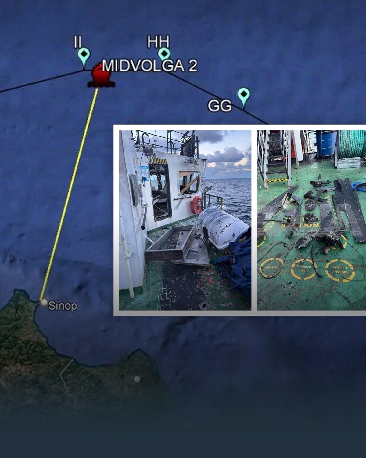 حمله پهپادی به کشتی روسیه در نزدیکی سواحل ترکیه