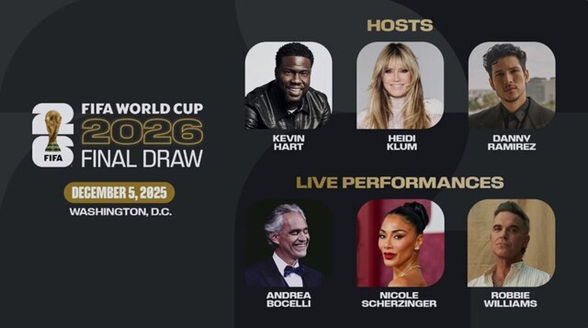 معرفی مجریان و خوانندگان مراسم قرعه‌کشی جام‌جهانی ۲۰۲۶