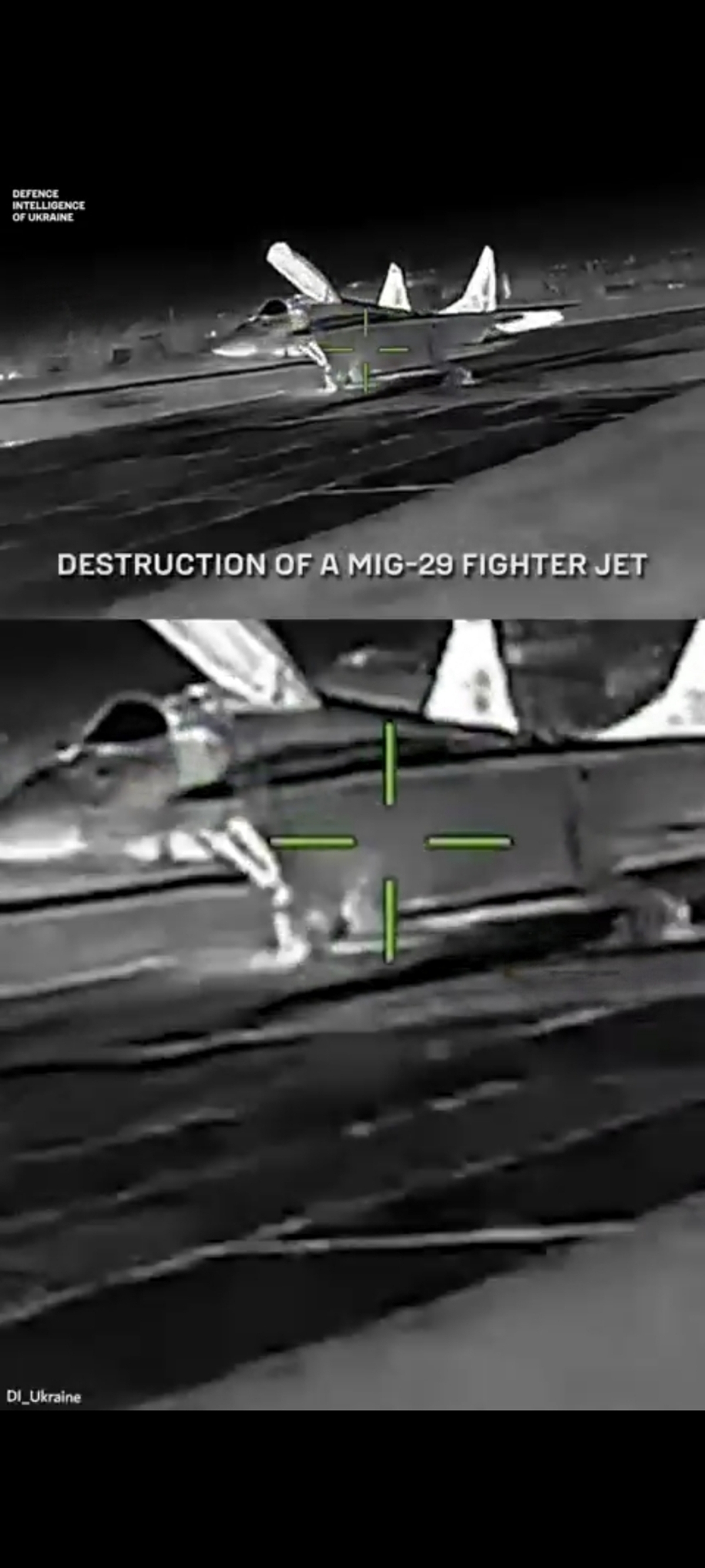 اوکراین یک جنگنده میگ ۲۹ روسیه را در کریمه منهدم کرد