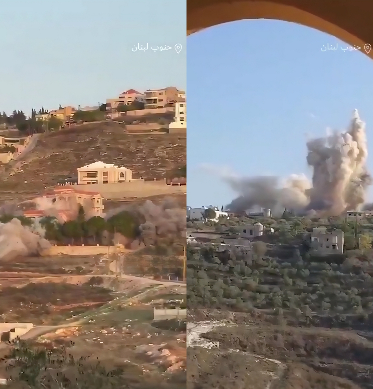 ارتش اسرائیل اهدافی را در جنوب لبنان پس از هشدار تخلیه بمباران کرد