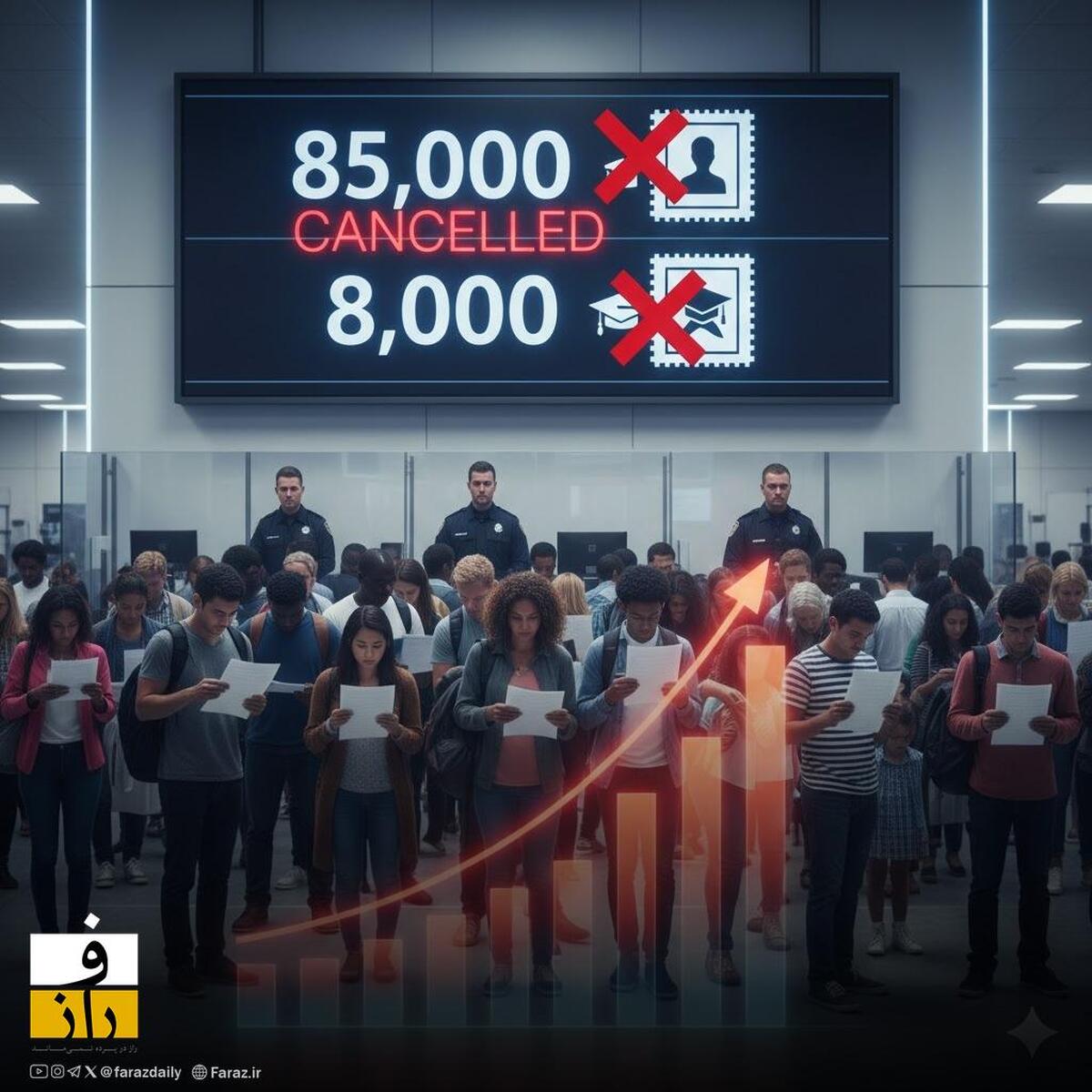 دانشجویان در کانون هدف | ۸۵ هزار ویزای خارجی توسط آمریکا لغو شد