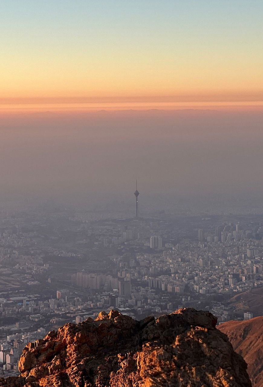 تصویری هولناک از آلودگی شدید هوای تهران