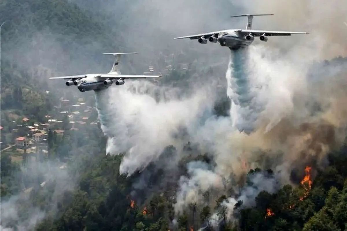 مهار کامل آتش‌سوزی در جنگل‌های الیت؛ نیرو‌ها در حال لکه‌گیری هستند