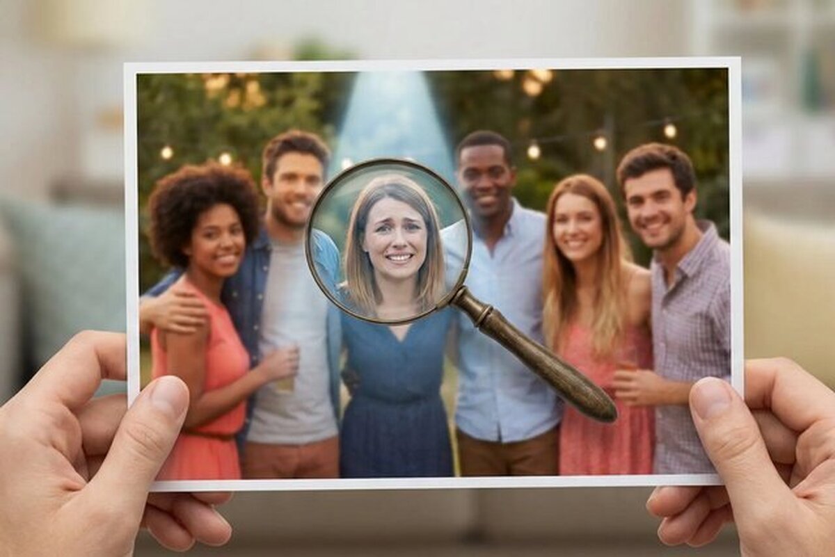 دادگاه بی‌رحم اجتماع: نظریه مقایسه و اثر نورافکن | چرا در عکس دسته‌جمعی، خودمان را زشت‌تر می‌بینیم؟