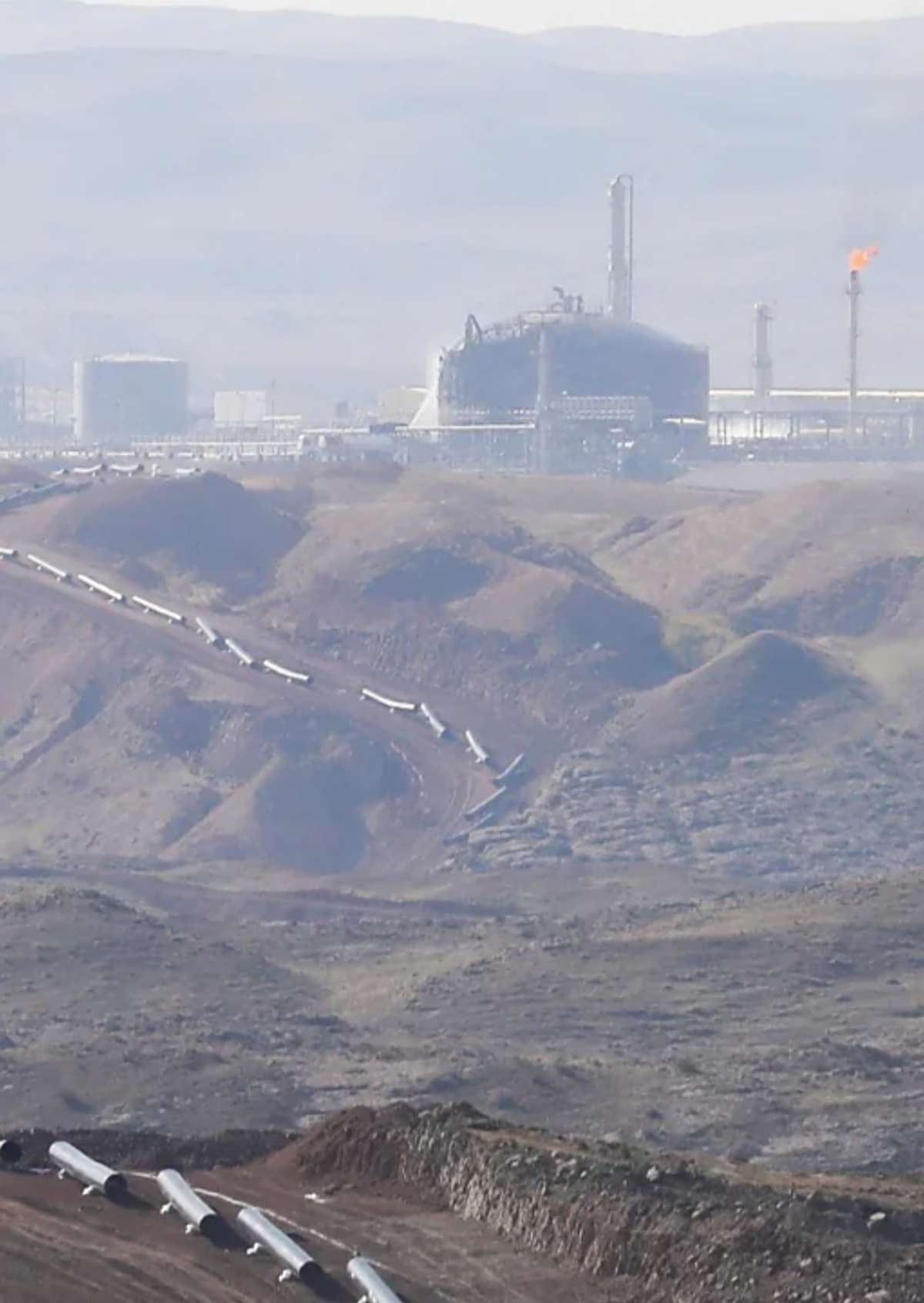 حمله پهپادی به میدان گازی خورمور و قطع برق در سلیمانیه عراق