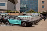 فیلم؛ ورود تاکسی‌های برقی کرمان موتور به پایتخت
