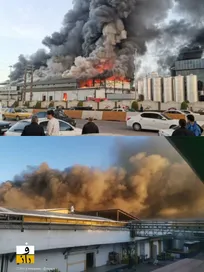 حریق گسترده در کارخانه لبنیاتی کاله آمل
