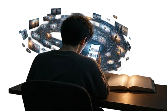 اقتصاد تسخیر توجه؛ کالبدشکافی زوال تمرکز در عصر ویدئو‌های کوتاه