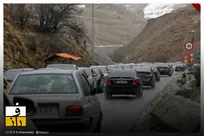 بارش برف و باران در ۱۰ استان | ترافیک نیمه سنگین در ورودی های تهران